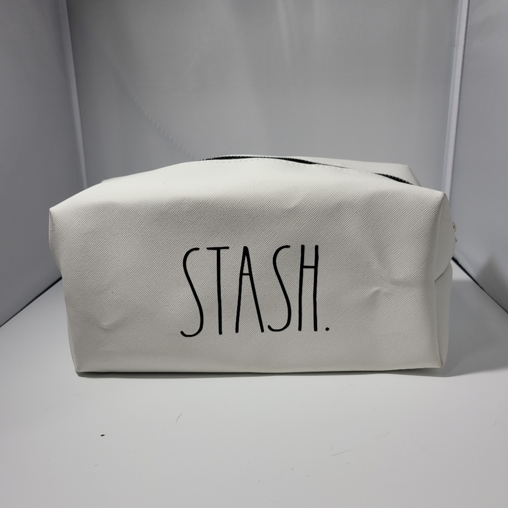 Rae Dunn "Stash" Cosmetic Bag
